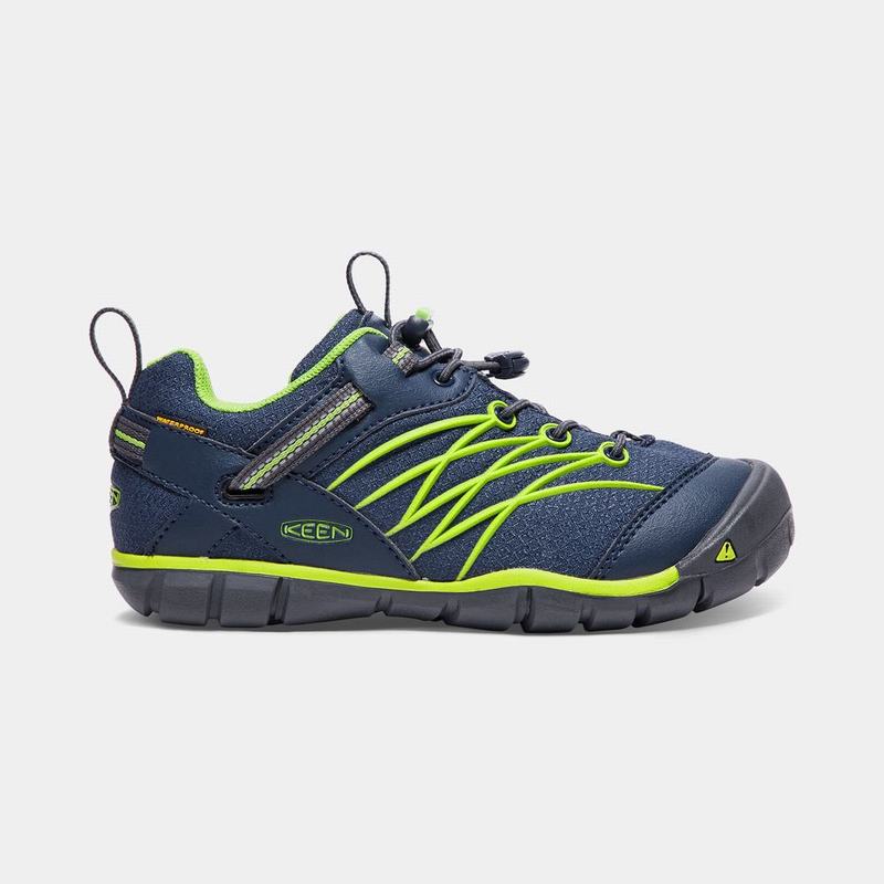 Keen Chandler Waterproof Cnx - Çocuk Trekking Ayakkabısı - Lacivert/Yeşil - Türkiye (375021INO)